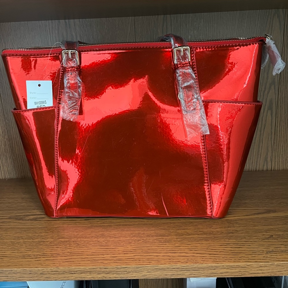 Metallic Red Bag